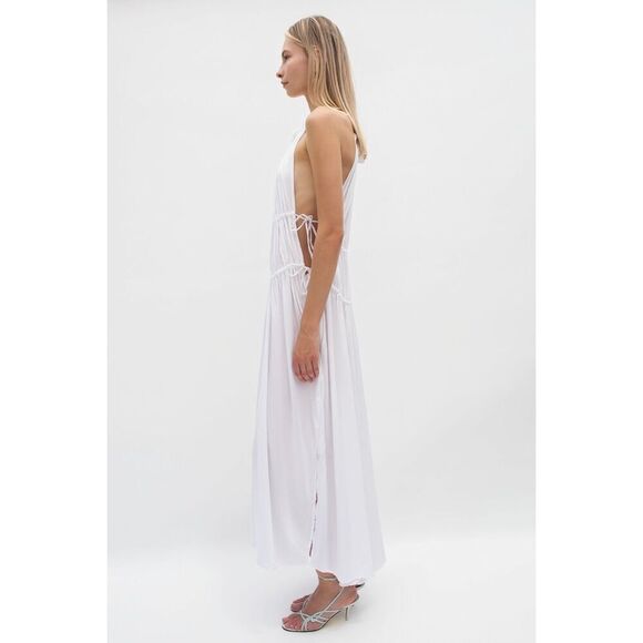 TROIS the label Frannie Shoreline Maxi Dress -Blush Pink Wedding Guest size S NW - Picture 3 of 8